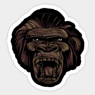 Angry Gorilla Sticker